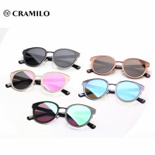 F2056 Cramilo Lunettes de soleil à monture ronde en métal